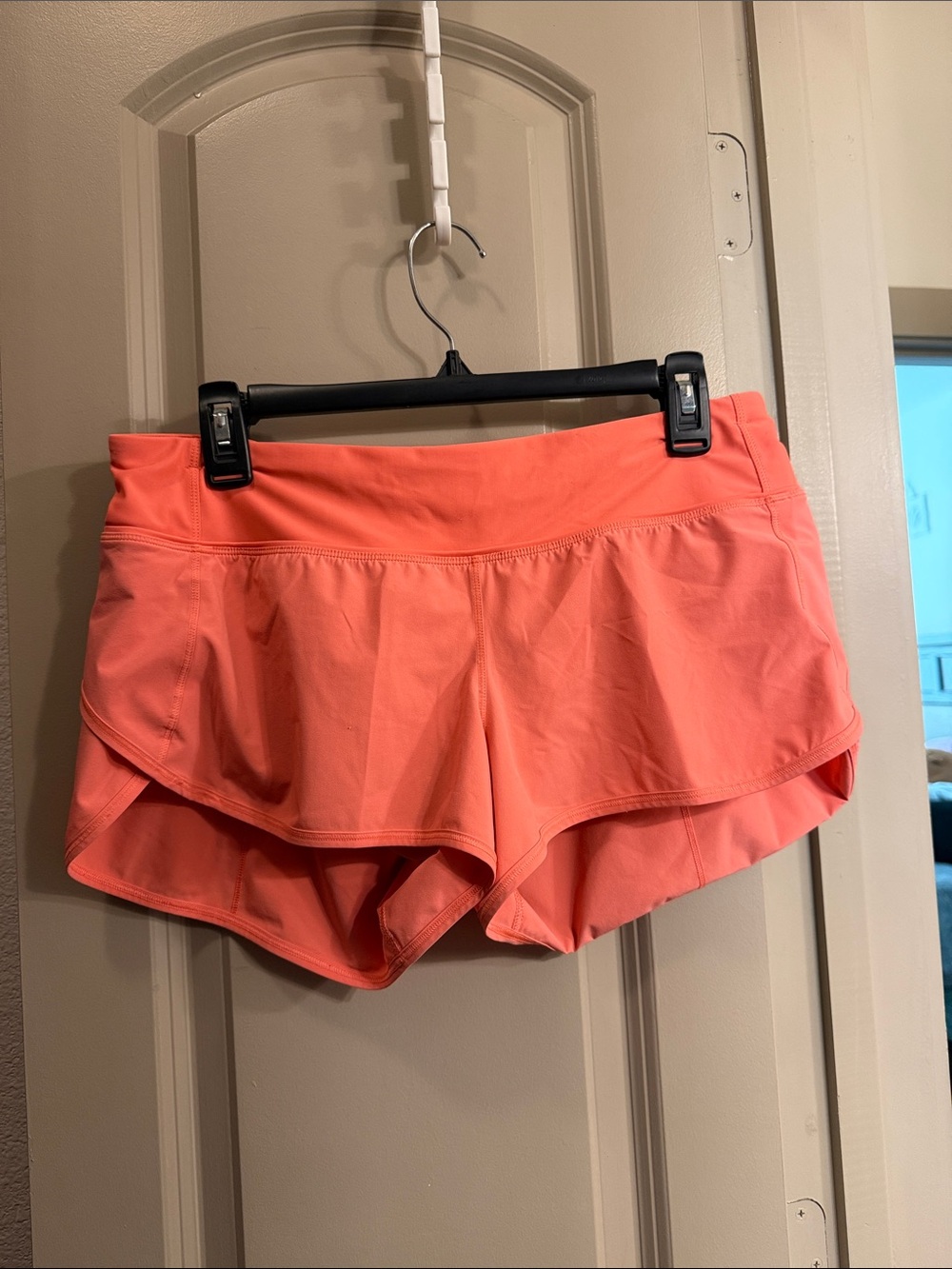 lululemon athletica Coral orange Athletic Skort with Built-In Shorts